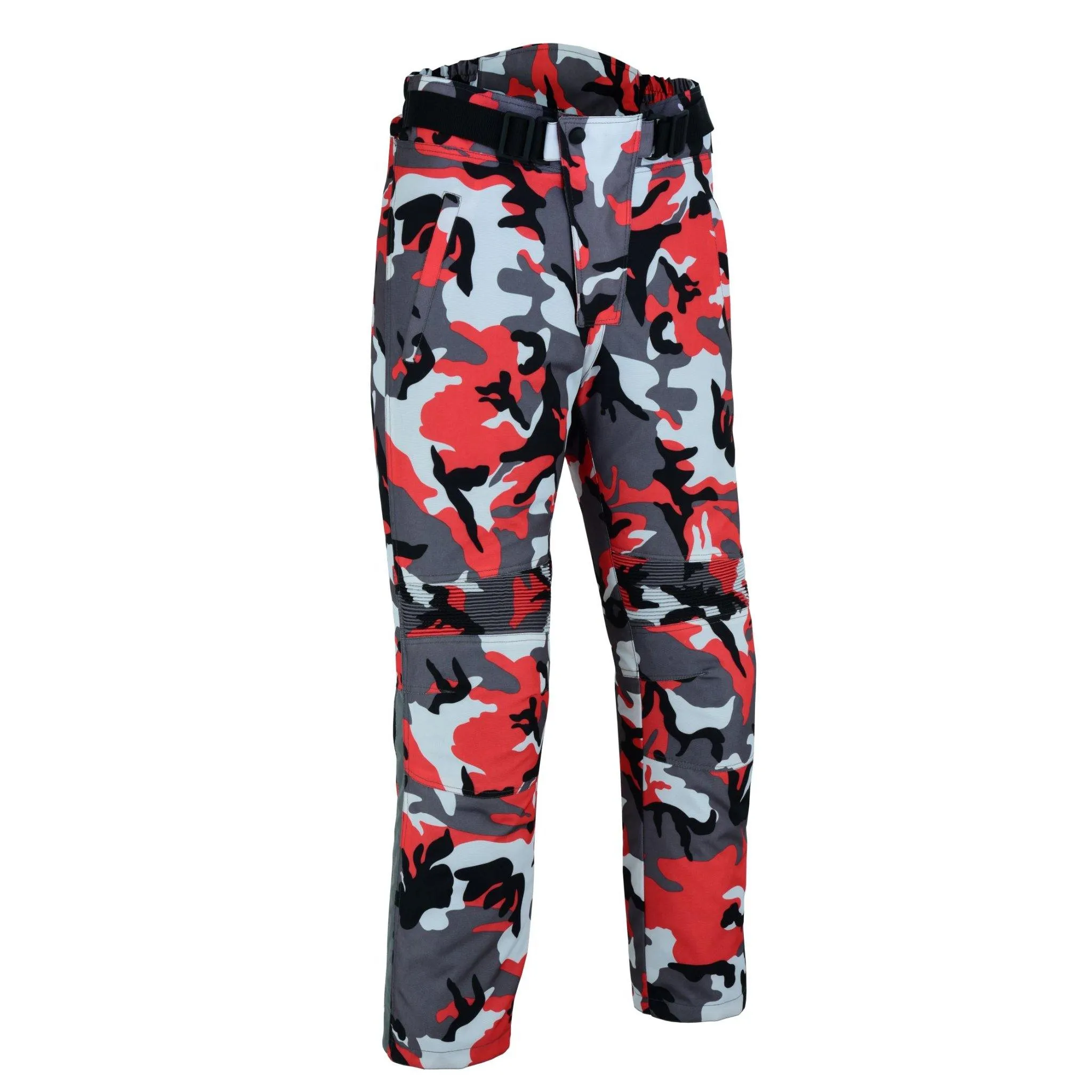 Warrior Gears® Camo Mens Motorcycle Trousers | Camouflage | Waterproof | Textile pants for men