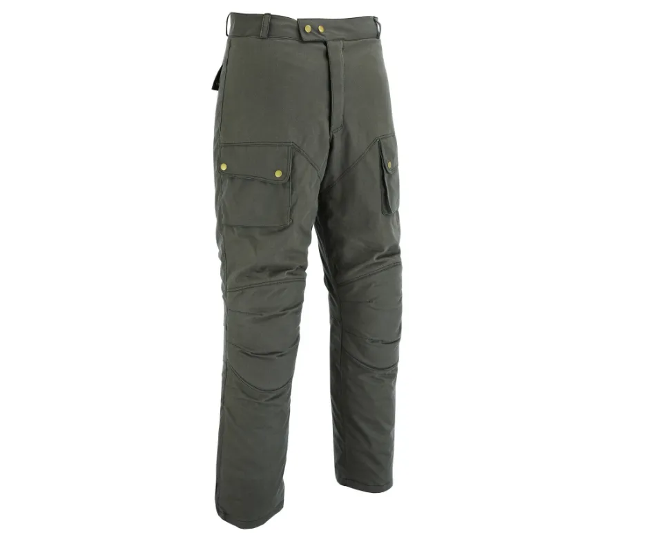 Warrior Gears Waxed Cotton Motorcycle Suit | 2 PC -Military Green