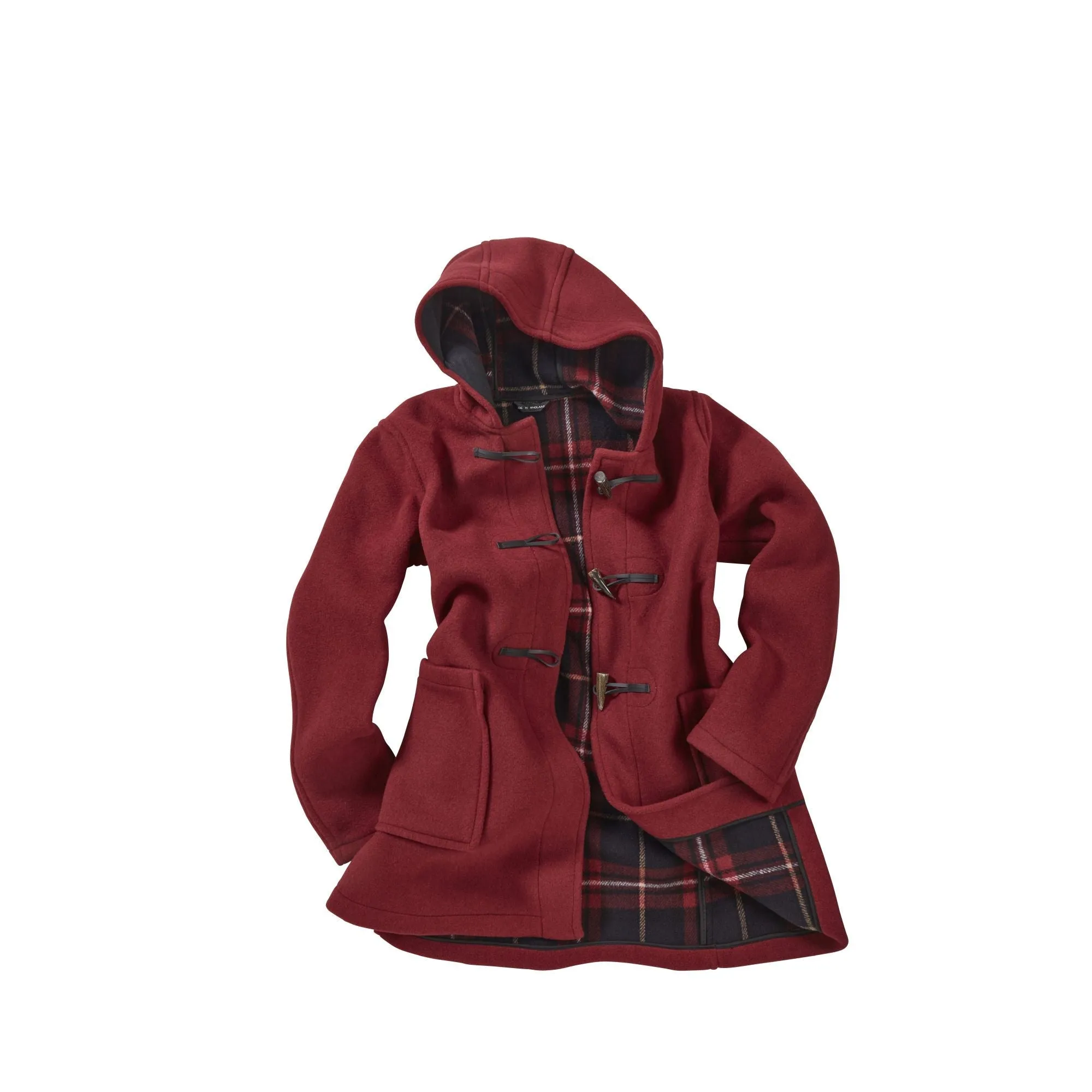 Women's Abberley Simple Fit Duffle Coat - Burgundy