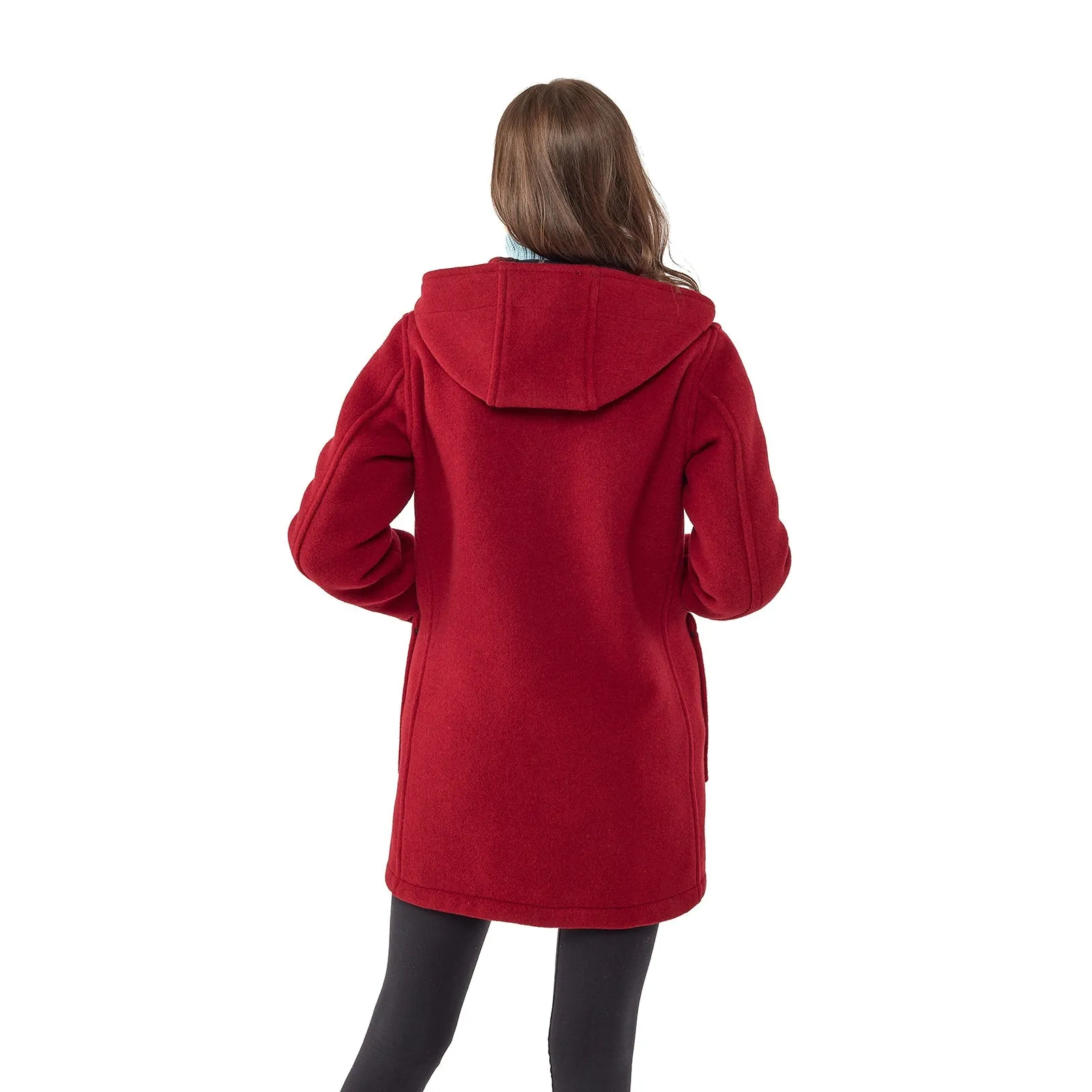 Women's Abberley Simple Fit Duffle Coat - Burgundy