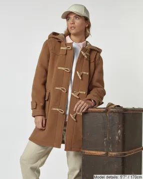 Women's Super Slim Haji Duffle Coat - Camel